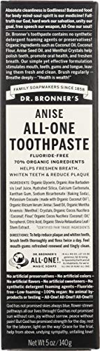 Dr. Bronner's Organic Anise All One Pasta dentífrica, 148 ml