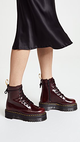 Dr. Martens 2976 botina vegano rojo cereza Cambridge Cepillo rojo burdeos 21802600, Dr. Martens Schuhe Damen:39