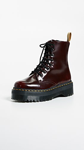 Dr. Martens 2976 botina vegano rojo cereza Cambridge Cepillo rojo burdeos 21802600, Dr. Martens Schuhe Damen:39