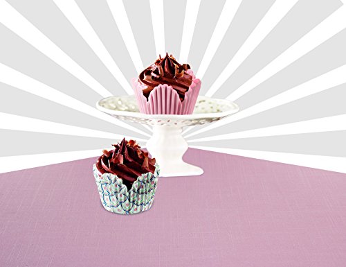 Dr. Oetker 4620 Retro 60 moldes de Papel para Magdalenas/Muffin, Papel, Color Rosa/Multicolor, 5 x 4, 5 cm