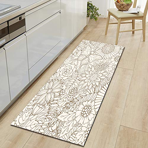 DREAMING-Sofá De Cocina, Armario, Zapatero, Tapete De Tira Larga, Tapete Antideslizante para Baño, Tapete para Puerta, Alfombra para El Hogar 40 * 60cm