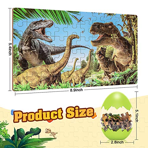 Dreamingbox Juguete Niño 2-8 Años, Dinosaurios Juguetes Puzzle Infantiles 3-8 Años Huevos de Dinosaurio Regalos Niña 2-8 Años Puzzles Educa Regalos Cumpleaños Niños Colegio Puzzle 2-8 Años