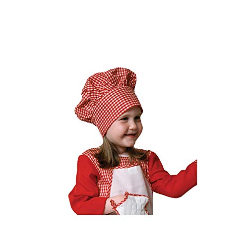 Dress Up America Sombrero de Cocinero de Guinga roja para niños