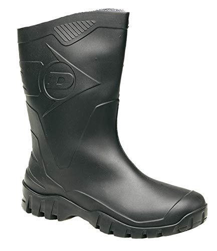 Dunlop - Botas de Poliéster para mujer Negro negro