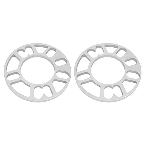 Duokon 2Pcs 10mm Aleación de aluminio Separadores de rueda Cuñas Ajuste universal para rueda de perno 4/5