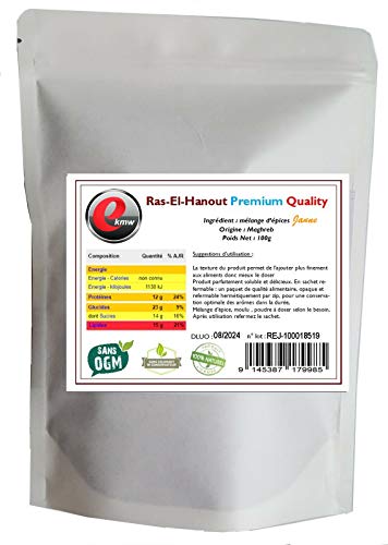 e-kmw Ras El Hanout Amarillo – Alta calidad – 100 g