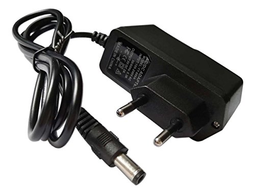 Easyday Fuente de alimentación de conmutación Universal de 5,5mm x 2,1mm Enchufe de la UE 5V 2A Adaptador de Fuente de Alimentación (Negro)