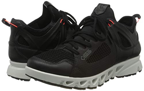 ECCO Multi-Vent W Low GTXS Tex, Zapatillas para Mujer, Negro (Black/Black/Coral Neon 51759), 41 EU