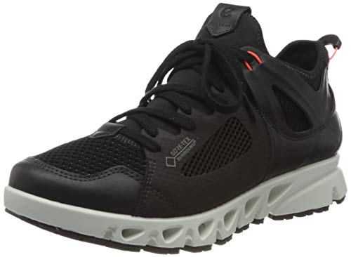 ECCO Multi-Vent W Low GTXS Tex, Zapatillas para Mujer, Negro (Black/Black/Coral Neon 51759), 41 EU