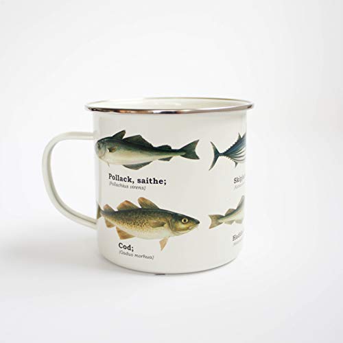 Ecologie - Taza esmaltada, diseño de Peces