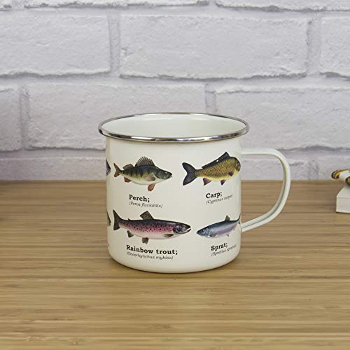 Ecologie - Taza esmaltada, diseño de Peces