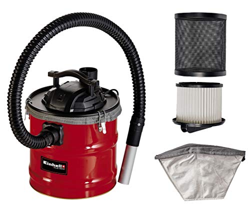 Einhell Aspirador de cenizas TC-AV 1618 D (1200 W, recogedor de 18 l con cierres de apertura rápida, filtro pliegues y prefiltro, función de soplado)