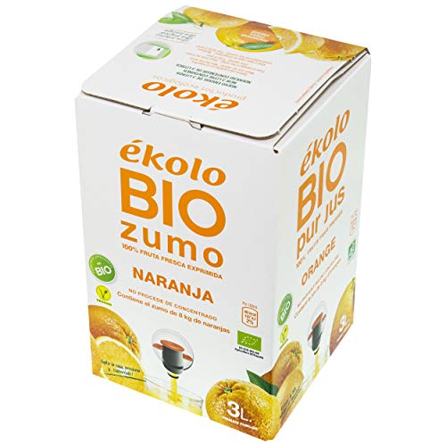 Ekolo Bag In Box Zumo De Naranja Bio , 1 Caja, 3Litros 3000ml