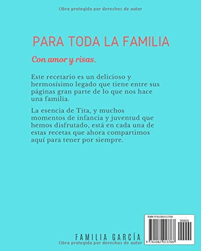 El Recetario de mi Tita: Un libro de recetas de tradición