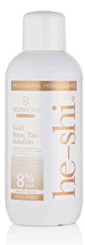 Él-Shi Oro spray Solución Tan - Ideal para Feria 1000ml Piel