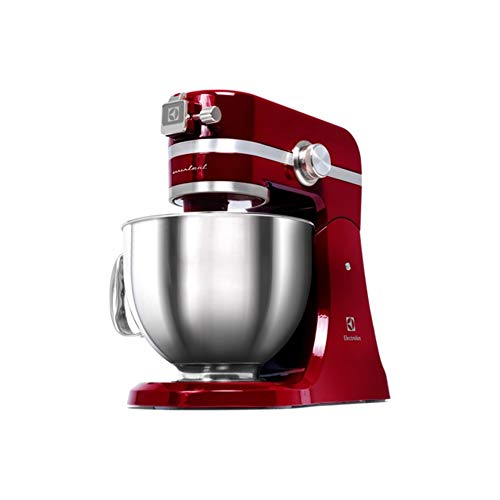 Electrolux EKM4000 Assistent-Robot de Cocina, 1000 W de Potencia, Color Rojo, 4.8 Liters, Acero inoxidable, 10 Velocidades