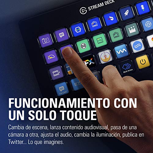 Elgato Stream Deck XL - Control de streaming, 32 teclas LCD personalizables, Windows 10 y macOS 10.13 o posterior