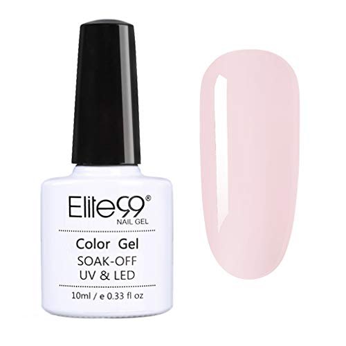 Elite99 Esmaltes Semipermanentes de Uñas en Gel UV LED, Nueva Selección para Manicura Francesa, Esmaltes de Uñas 10ML 5804