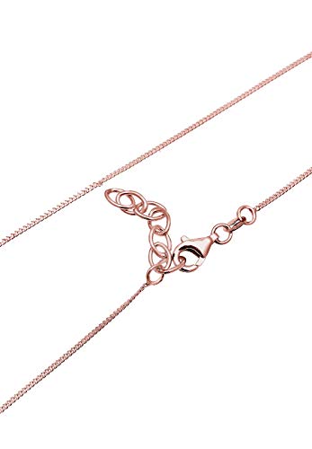 Elli Collares Cadena de tipo «choker» para mujer con adorno de corazón, fabricada en plata de ley de 925