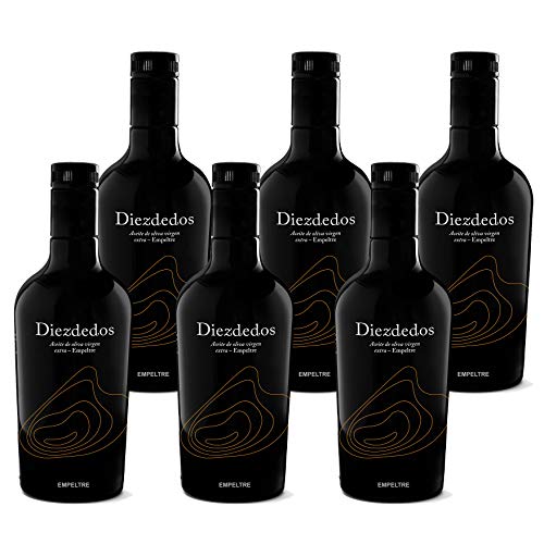 Empeltre Diezdedos 500ml - Aceite de Oliva Extra Virgen Premium - Caja de 6 botellas de 500ml (Pack de 6)