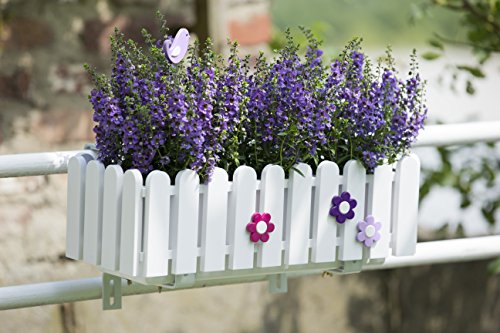 Emsa 956501200 Landhaus - Jardinera (47 cm), color blanco