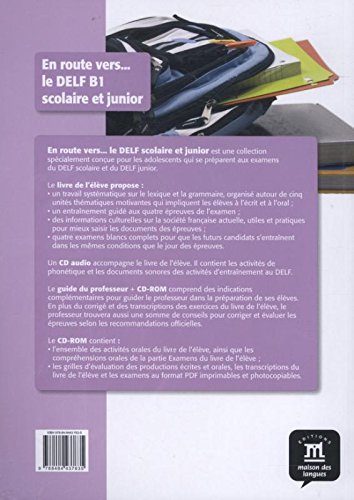 En route vers le DELF scolaire et junior B1 Libro del alumno + CD: livre de l'élève + CD (Fle- Texto Frances)