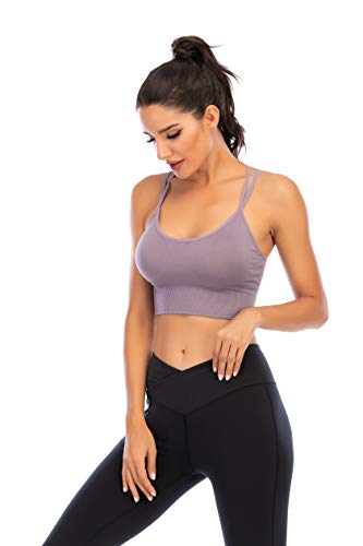 Enjoyoself Sujetador Deportivos 1-3 Pack Yoga Jogging Lencería Sujetador Acolchado Ropa Interior Deportiva Push Up Brassiere Elástico Almohadillas Extraíbles