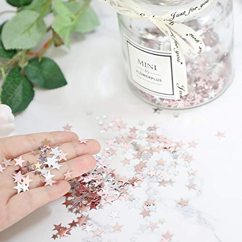 Envysun - Confeti metálico con estrellas de purpurina de 60 g, para bodas, baby o despedidas de soltera, fiesta de cumpleaños o manualidades