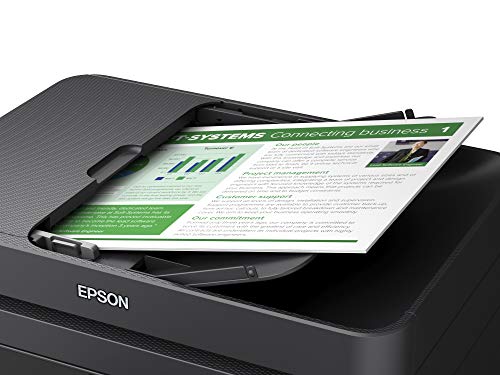 Epson WorkForce WF-2830DWF - Impresora multifunción de inyección de tinta 4 en 1 (impresora, escáner, copia, fax, ADF, WiFi, dúplex, cartuchos individuales, DIN A4), color negro
