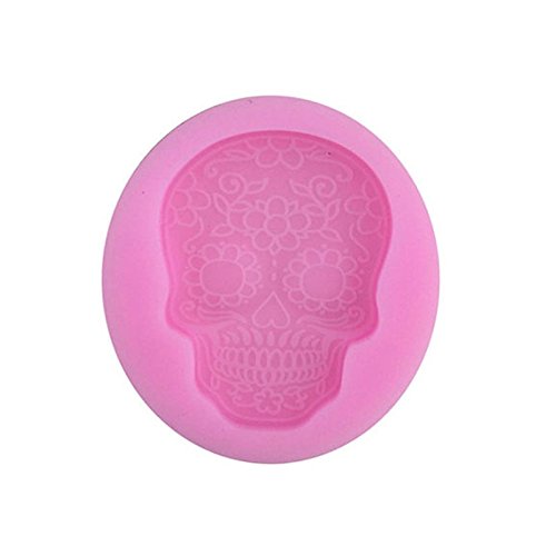 Espeedy Calavera molde de silicona,Inicio Cocina Para Hornear Molde de Silicona Herramienta de Decoración de Torta de Azúcar Calavera Máscara Pasteles Fondant Moldes