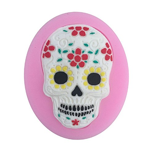 Espeedy Calavera molde de silicona,Inicio Cocina Para Hornear Molde de Silicona Herramienta de Decoración de Torta de Azúcar Calavera Máscara Pasteles Fondant Moldes