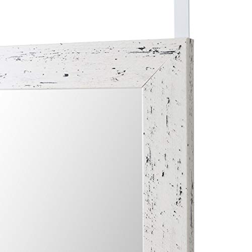 Espejo de Puerta Blanco nórdico de plástico de 35 x 125 cm - LOLAhome