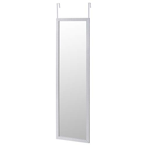 Espejo de Puerta Plateado Moderno de plástico de 35 x 125 cm - LOLAhome