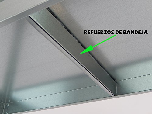 Estantería Metálica Drutal de 180x90x40 con 5 Bandejas Metálicas Galvanizadas