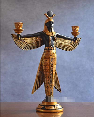 Estatua Artesanal de Resina ISIS Modelo de la Diosa egipcia Antigua Estatua del Estante del Vino