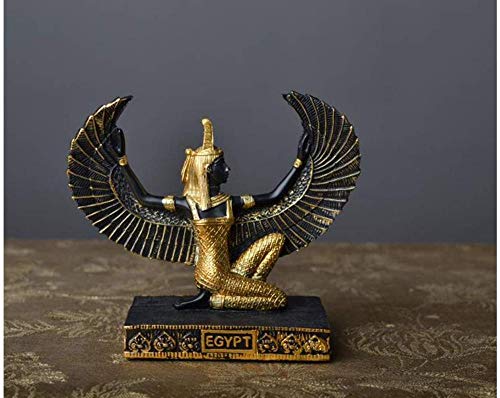 Estatua de la decoración egipcia Estatua de la Diosa de la Belleza Estatua del Dios Egipcio Escultura de ISIS Dios de la Tierra -B