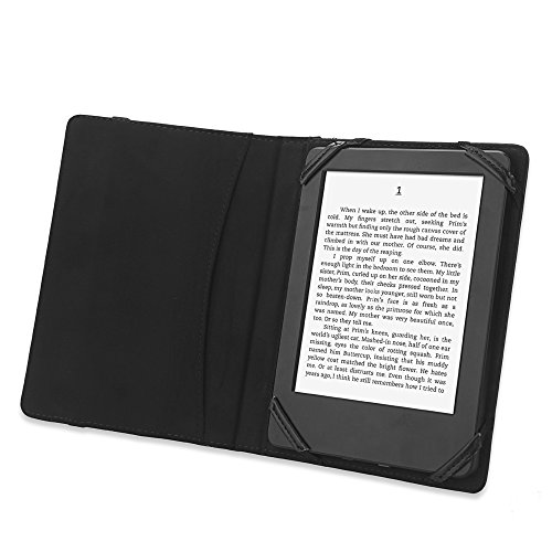 Estilo Libro Funda de Piel sintética para Lector de eBook 6 "Carcasa para Sony/Kobo/Pocketbook/Nook/Tolino Shine 6 Pulgadas Ebook Reader