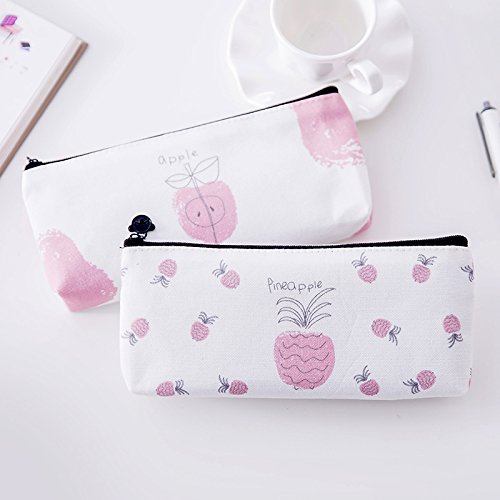 Estuche Bolsa de papelería la caja registradora de la pluma del Bolsa de Immagazzinaggio la Lienzo de cáñamo de los modelos de la fruta la Cassa la lápices de weimay, 4pcs