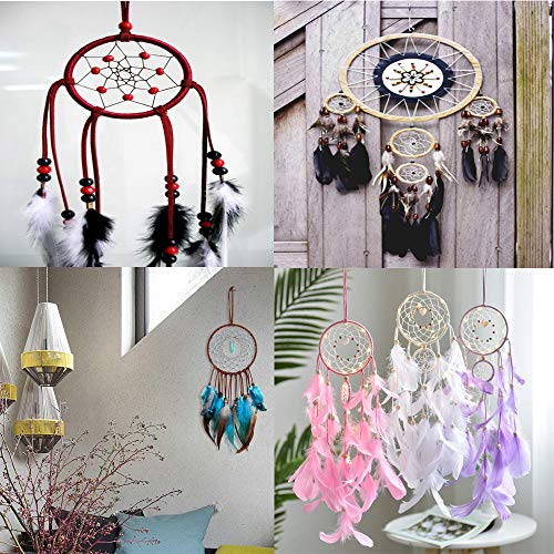 Etern 14 Piezas Aros de Metal, Macramé Oro Anillos de Aro, Bricolaje Boda Corona Decoración, para Manualidades de Atrapasueños, Pulseras, Colgantes, Tobilleras