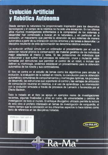 Evolución artificial y robótica autónoma.