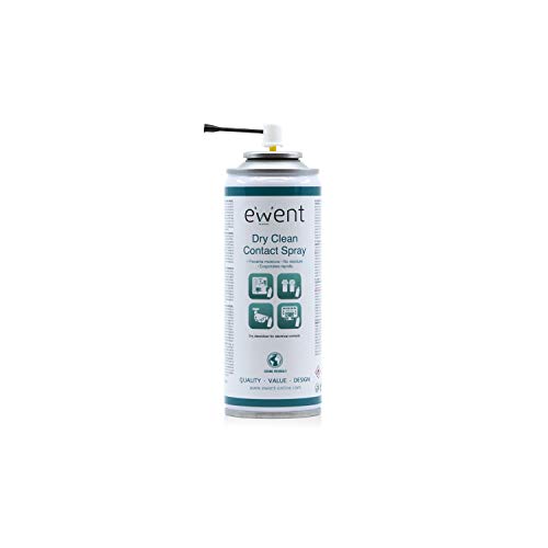 Ewent EW5614 - Pulverizador para la Limpieza en seco de contactos eléctricos Spray 200ml, Transparente