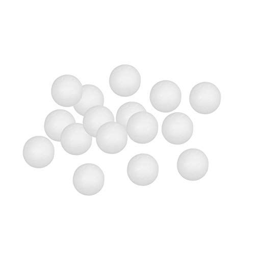 EXCEART - 100 bolas de poliestireno de 2 cm de diámetro, bolas de espuma artesanales, esferas de espuma redondas, suministros de modelización para bricolaje, artesanía, proyecto de decoración en casa
