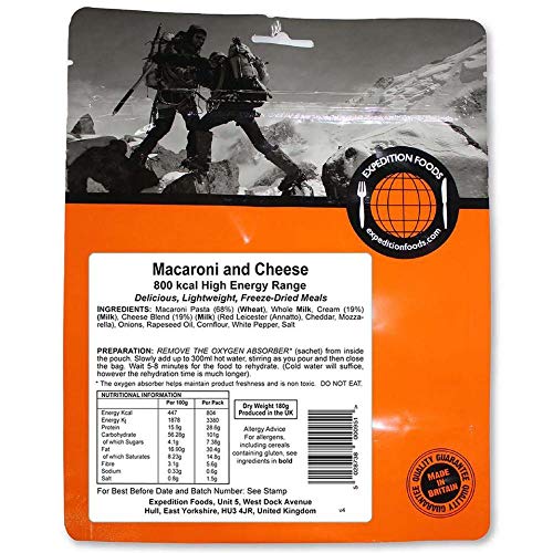 Expedition Foods High Energy Serving Macaroni and Cheese - Orange by