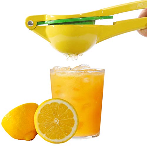 Exprimidor de limones y limas elegido por Chefs – Para cuando la vida da limones frescos - Exprimidor de cítricos manual de acero inoxidable premium - Fácil de usar, incluye recetas de Mobi Lock