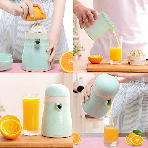 Exprimidor de Naranja Zumo de Mano Manual de Paja Natural Material limón Exprimidor Citrus Fruits Jugo de la máquina, para la Familia Restaurantes Hoteles Bares Lugares de Entretenimiento