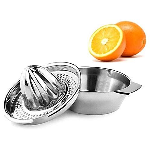 Exprimidores Manuales, Exprimidor Acero Inoxidable de Naranjas de limón,Exprimidor de Frutas Zumo de Cocina,Jugo de Fruta es una Mezcla