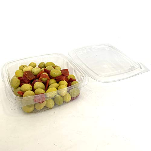 extiff – Juego de 50 recipientes fiambrera para ensalada con tapas desechables, 750 gr