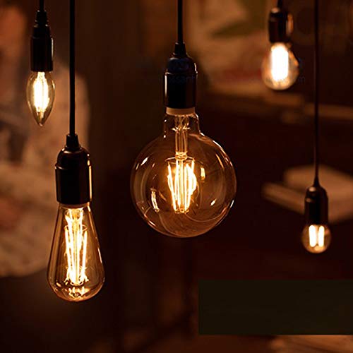 Extrastar Bombilla Edison Vintage 4W LED Retro Decorativa Bombillas Lamparas Blanco Cálido 2200K 400LM G95 E27 Antigua Lámpara Bulbo Filamento No regulable - 2 unidades …