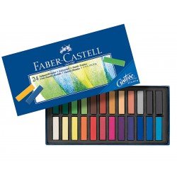 FABER-CASTELL Creative Studio - Tizas pastel (24 unidades, 24 unidades)