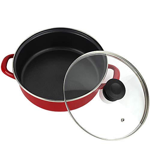 Fagor Olla OPTIMAX. Olla Antiadherente Doble Capa, Acero esmaltado de 1,5mm de Espesor, Compatible con Toda Clase Cocina, inducción, cerquillo de Acero Inoxidable. Apta lavavajillas (Olla, 18_cm)